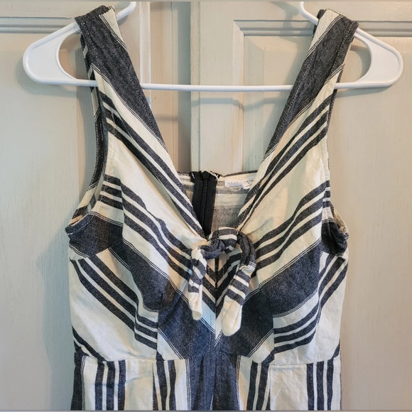 Black & White Striped Jumpsuit - Picture 1 of 7